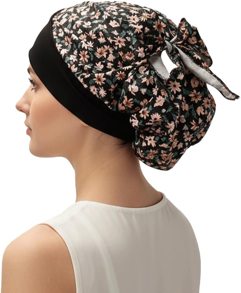 FADACHY Chemo Headwear for Women,Chemo Caps Lightweight for Summer with Head Scarf,Silky Soft Hair Turbans Fashion - Image 3